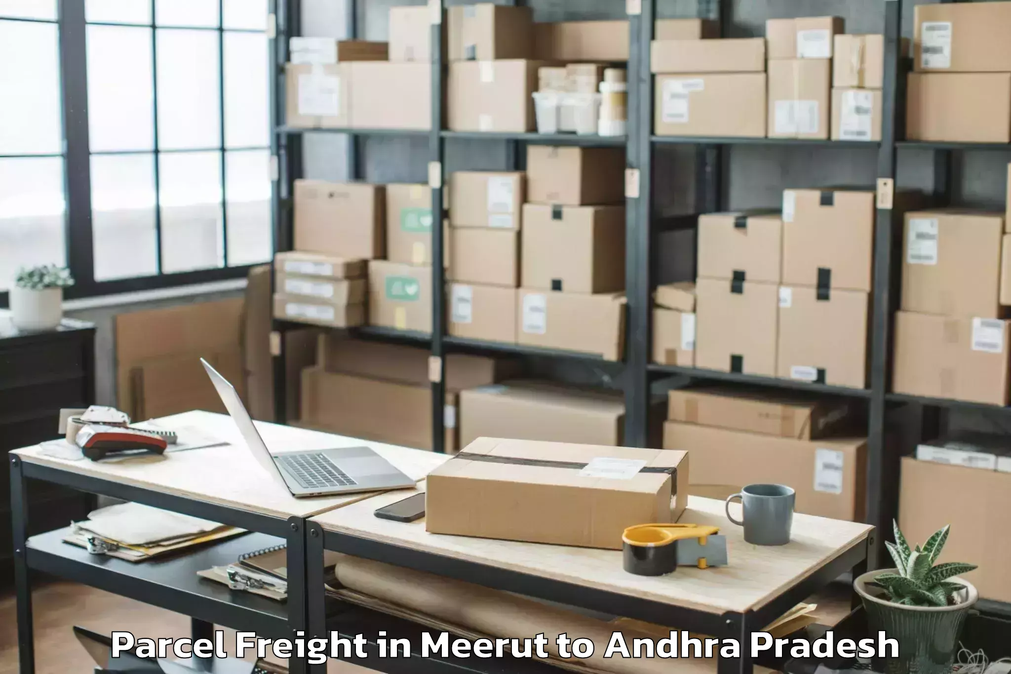 Meerut to Thullur Parcel Freight